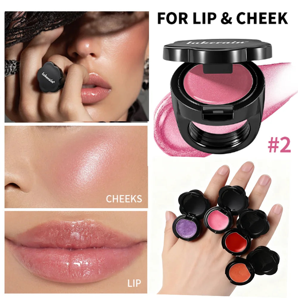 Ring Rouge Lip & Cheek Gloss – Pearl Shine, Long-Lasting Tint Lip & Cheek Gloss Oasis Select