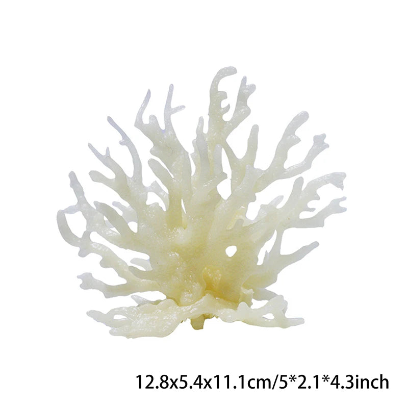 Coralline Artificial Fish Tank Decorations Aquarium Artificial PVC Plants Coral Ornaments Aquarium Landscape Aquarium Oasis Select Beige M