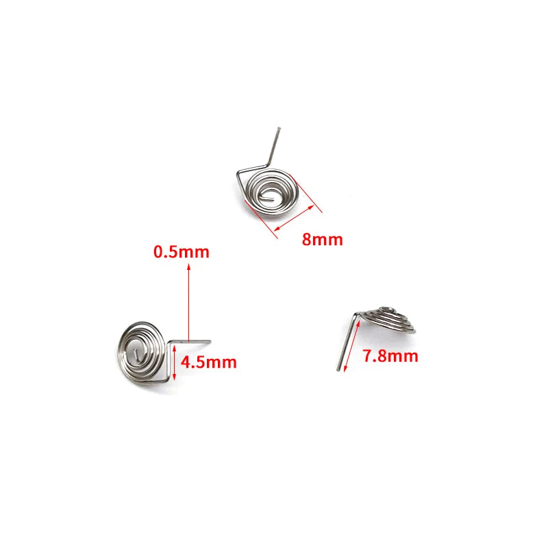 5PCS AAA Battery NIckel Wire Spring AA Battery Negative And Positive Coils Spring Contact Plate DIY Accessories Oasis Select A5 AAA