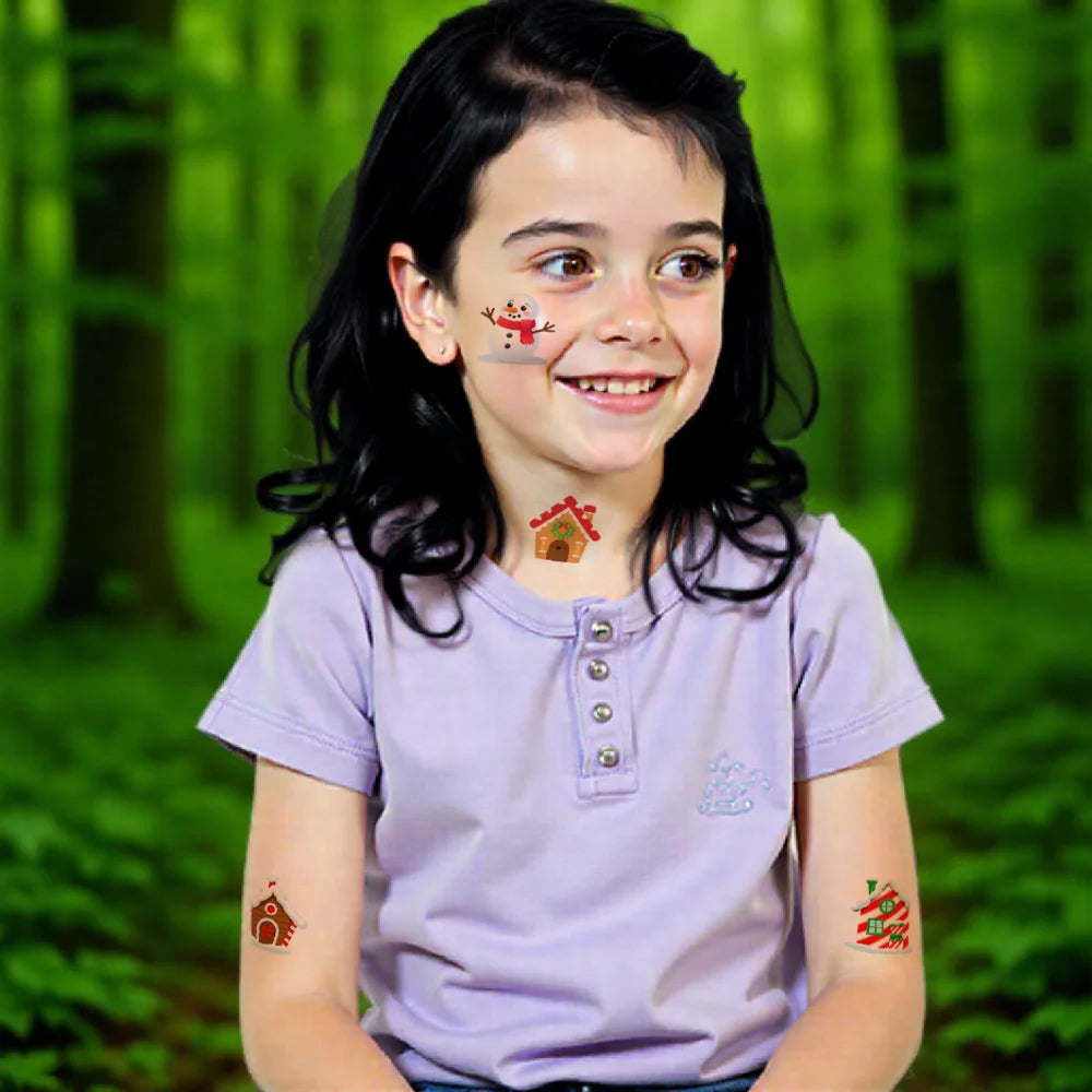 54pcs Christmas Temporary Tattoo Stickers for Kids – Holiday Set Temporary Tattoo Stickers Oasis Select