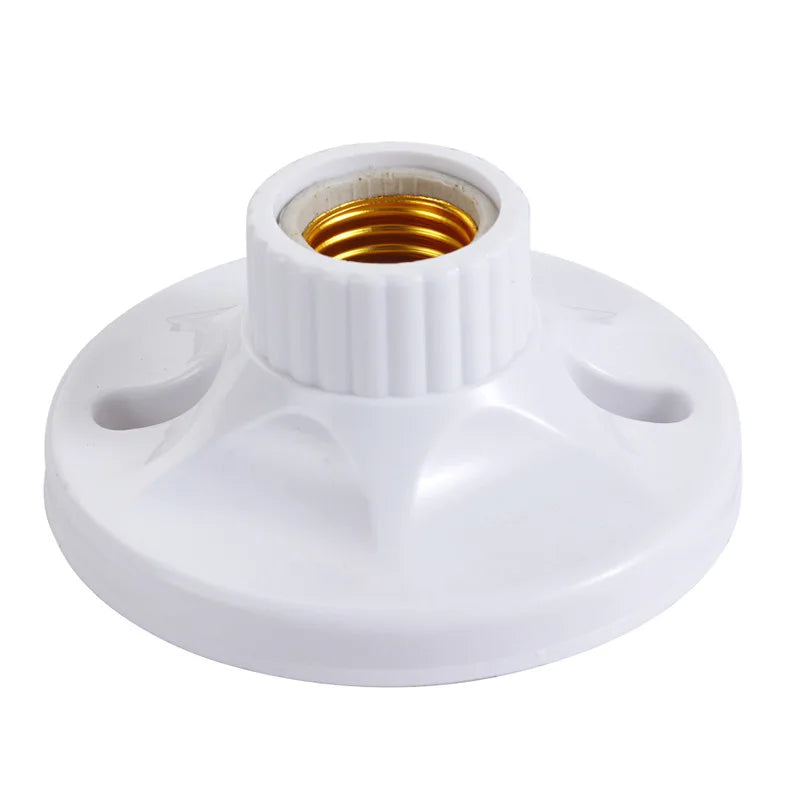 115mm E27 Screw Surface Mounted LED Bulb Base Bakelite Liner Paperback Lamp Holder E27 Socket Converter 6A Lighting Accessories Oasis Select