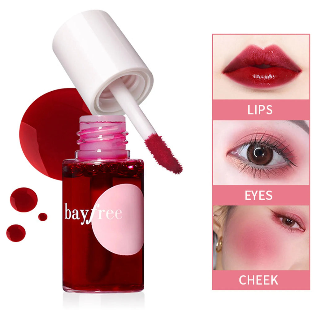 Silky Liquid Lipstick Lip Stain Tint Natural Effect Lips Eyes Cheeks Liquid LipTint Lip Gloss Makeup Tint Dyeing Lipstick Oasis Select