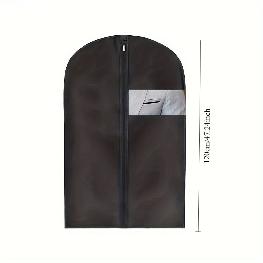1pc Dust-Proof Garment Bags, Zippered Hanging Clothing Organizer,Space-Saving Protective Cover for Wedding Suit Travel Wardrobe Oasis Select 120cm