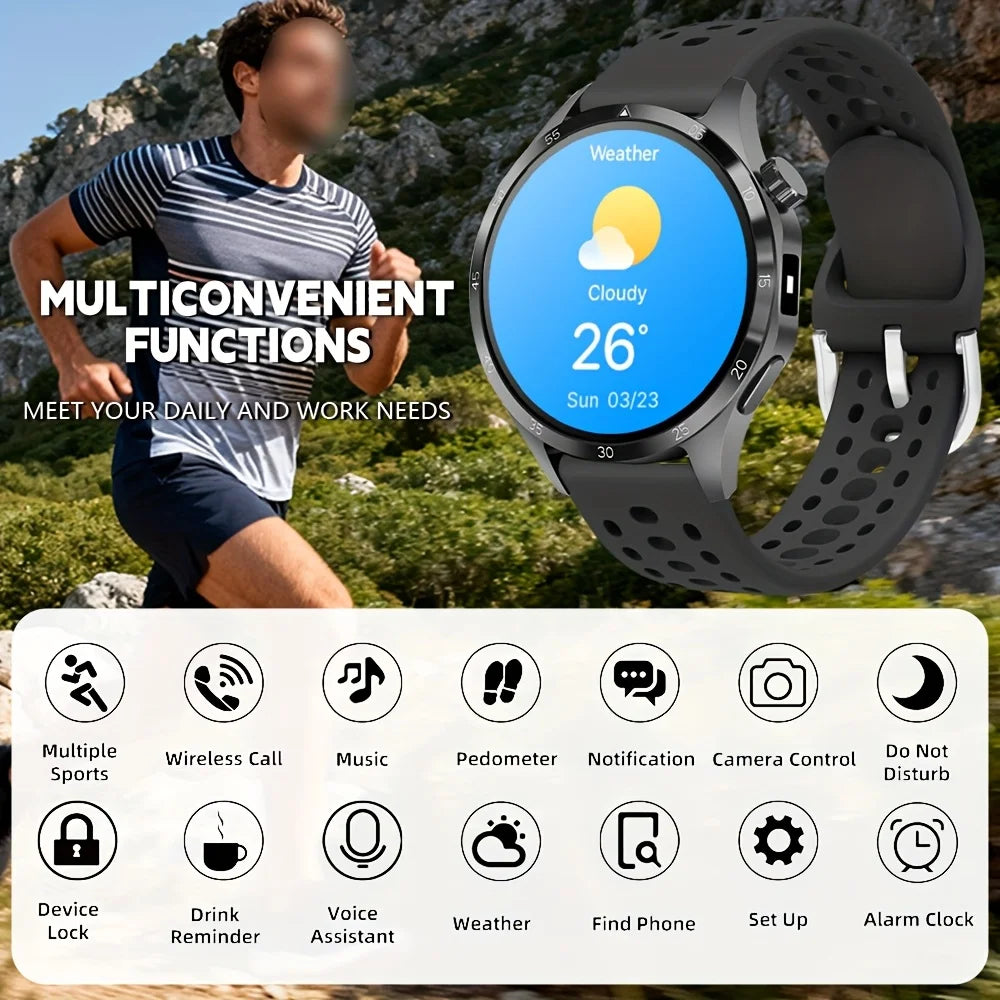 ERUN Smart Watch 1.5" Touch Screen | Calls, Music & Fitness