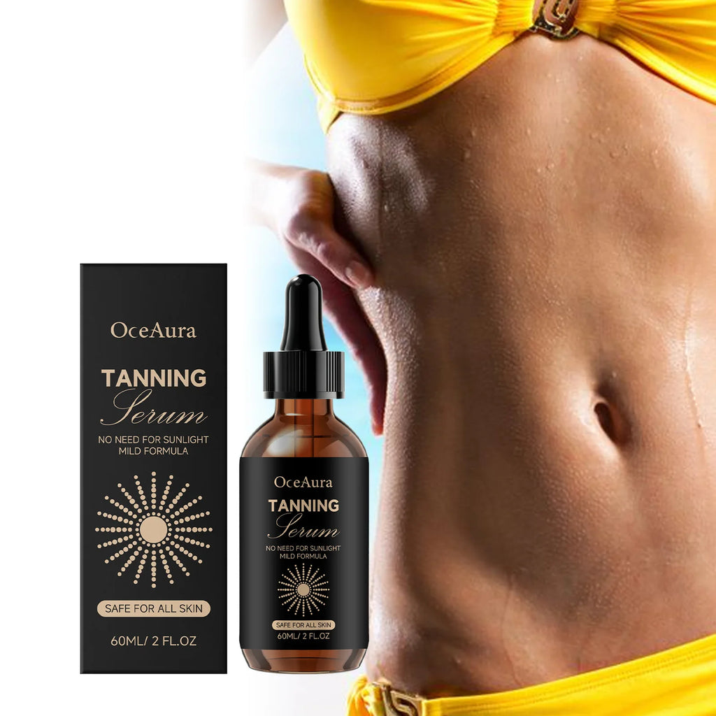 OceAura Self Tanning Serum – Streak-Free Sunless Bronzing Drops Self Tanning Serum Oasis Select