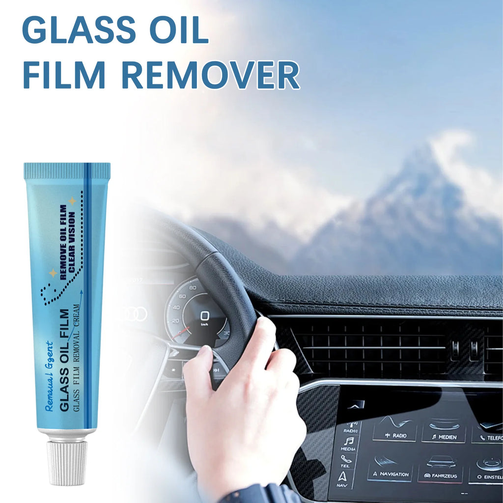 Car Glass Oil Film Remover Remove Stubborn Oil Film Dirt Stain Anti Smear Not Scratch Glass Restore Clarity Car Glass Cleaner Oasis Select