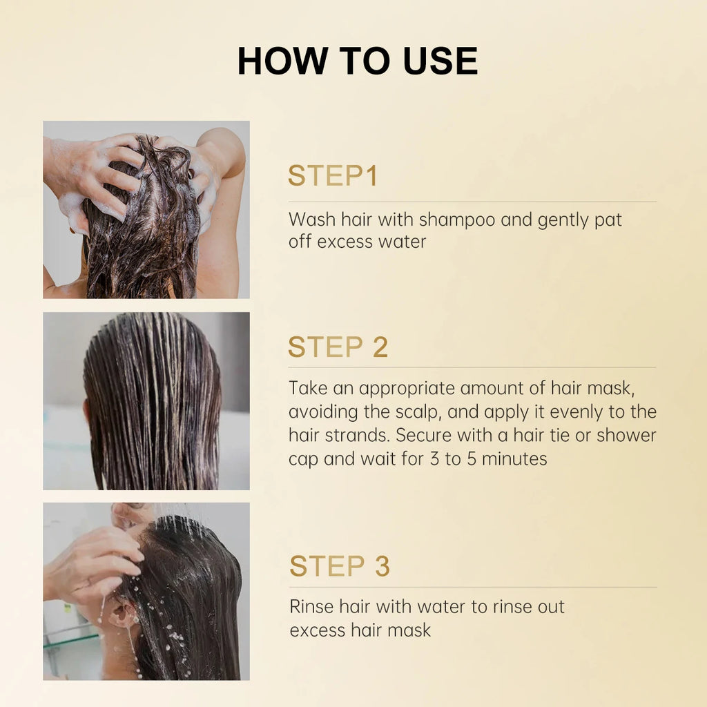 24 Nano Gold Hair Mask Repair Dry Damaged Frizzy Argan Oil Professional Hair Treatment Action Masks Smoothing Shiny Hair Care Oasis Select