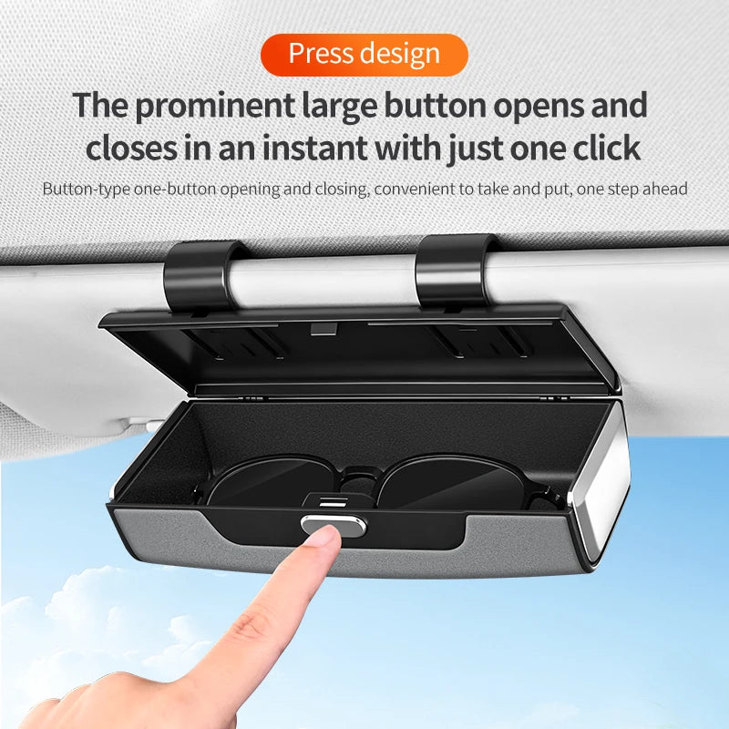 Car Sun Visor Glasses Case – Anti-Scratch Sunglasses Holder