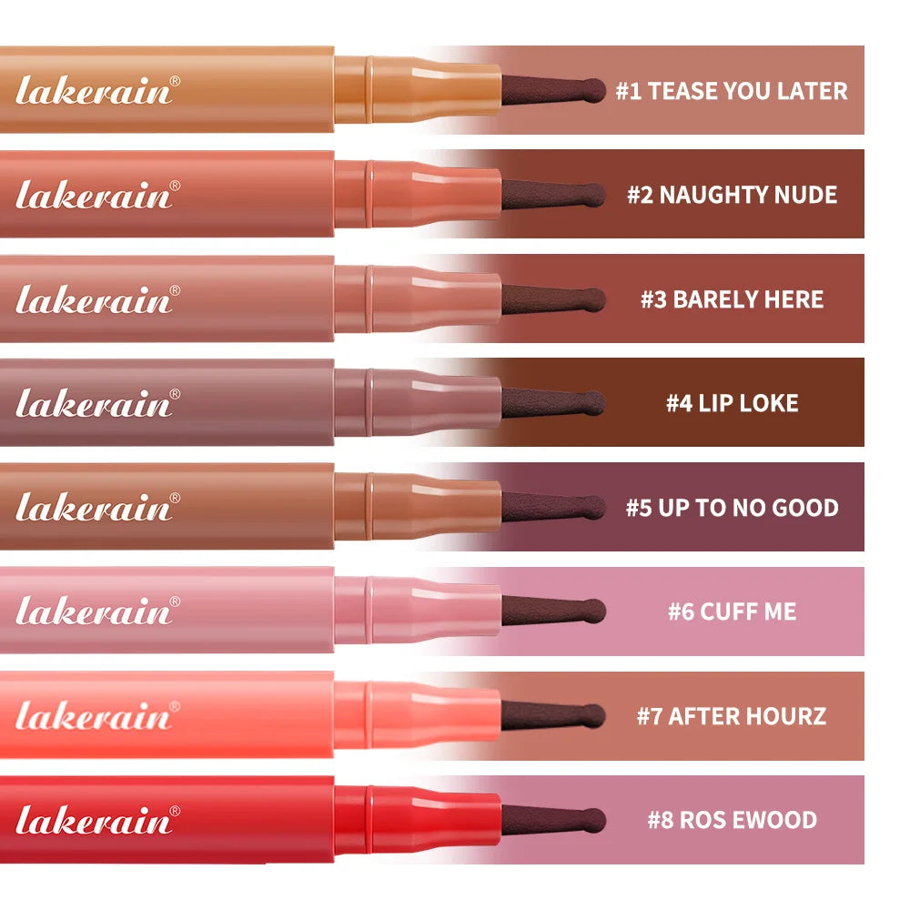 8 Colors Lip Lingerie Lip Liner Long Lasting Waterproof Stain Transfer Proof Smudge Resistant Color No Bleed Formula Cosmetics Oasis Select