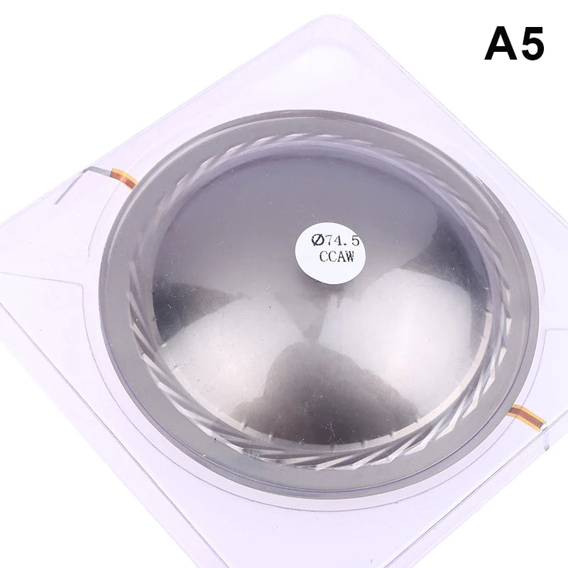 1Pc 34.4/44.4/51.5/72.2/74.5MM Audio Driver Speaker Titanium Film Tweeter Voice Coil Membrane DIY Treble Speaker Repair Oasis Select 74.5mm