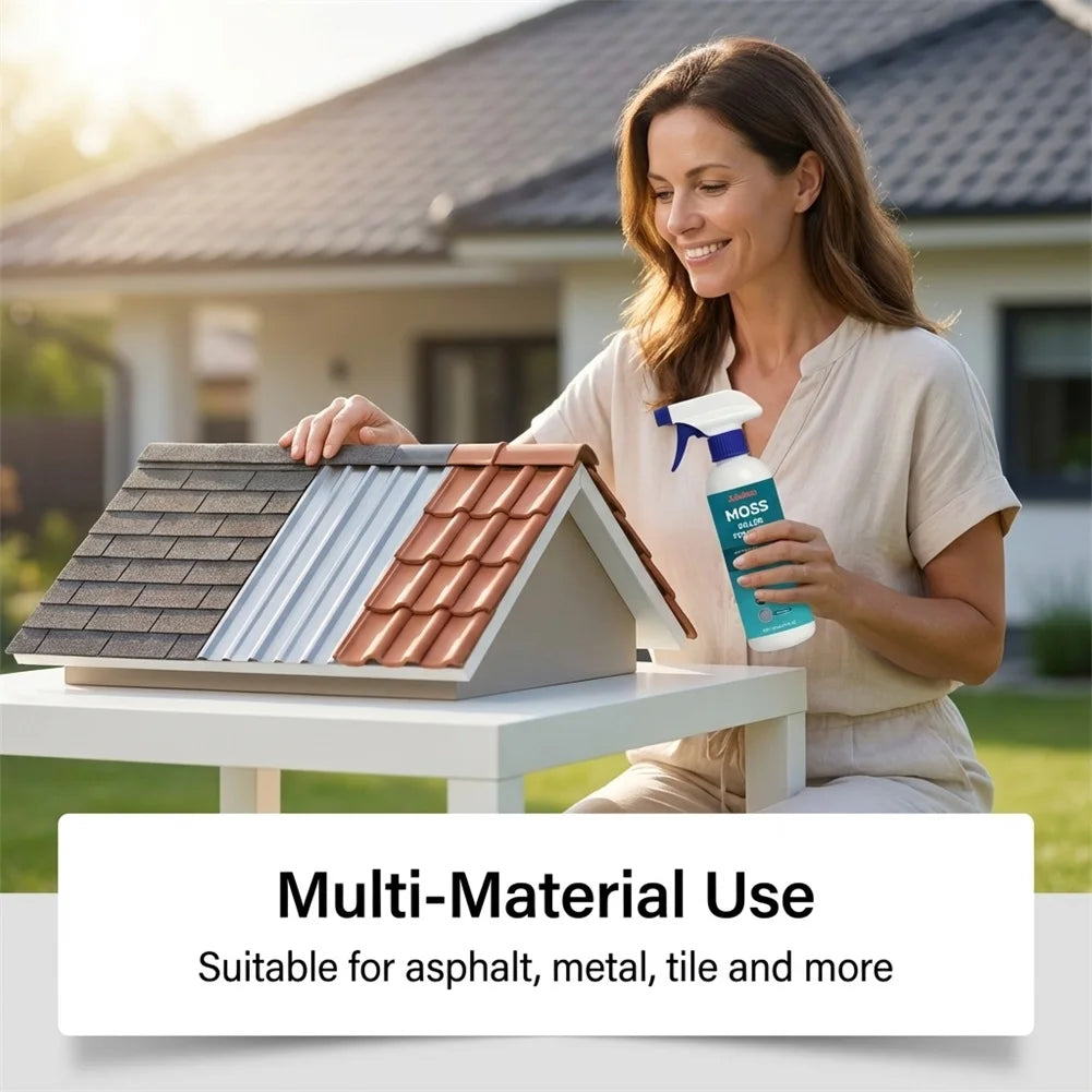 Roof Moss Remover Spray – Algae & Mold Cleaner Concentrate