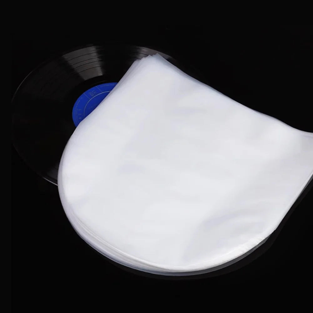 50Pcs Anti-Static Vinyl Record Sleeves – 7, 10 & 12 Inch LP Bags