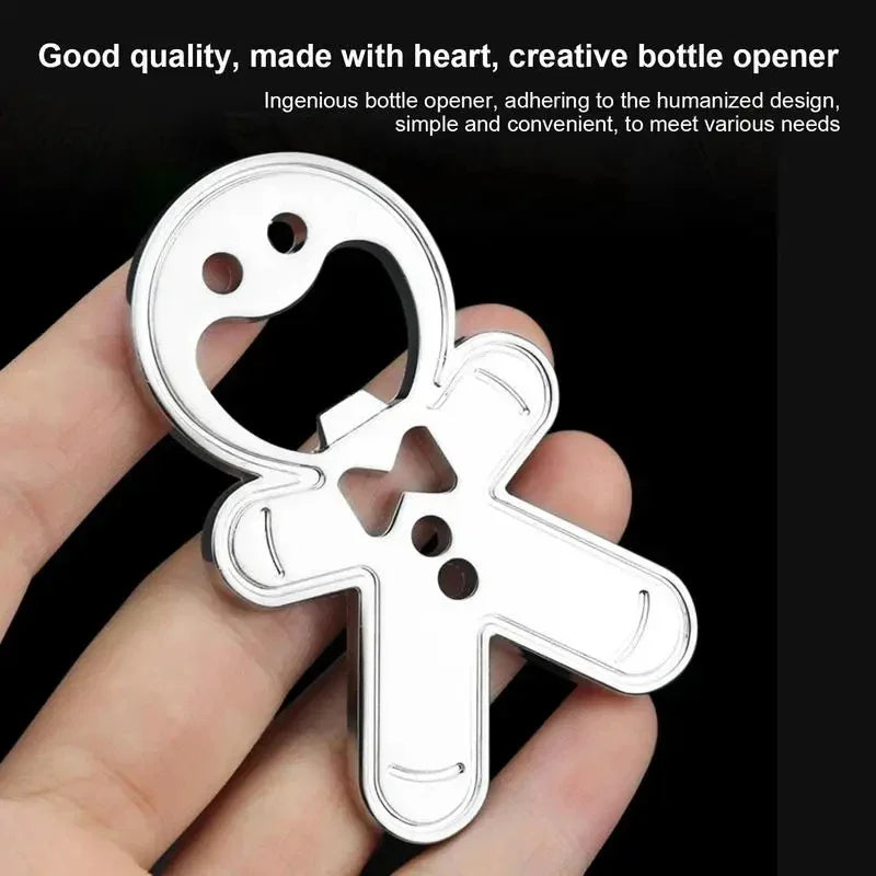Stainless Steel Magnetic Bottle Opener Fridge Soda Glass Cap Remover Kitchen Metal Beer Bar Tool Oasis Select