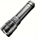 Powerful LED Flashlight Rechargeable Tactical Flashlight with 5 Modes Waterproof Zoomable Flashlight for Camping Emergency Oasis Select Package A