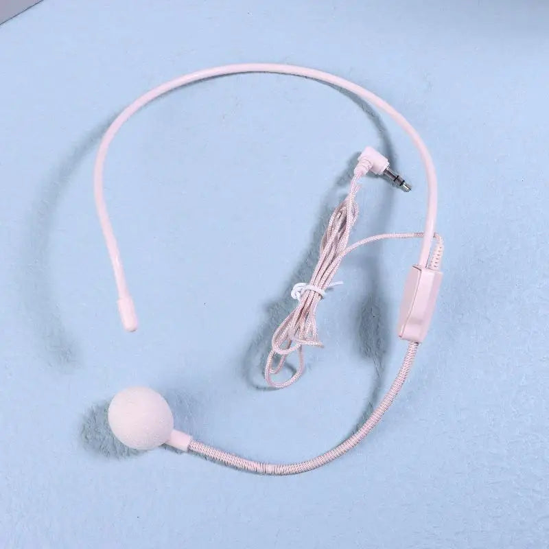 1Pcs 3.5mm Plug Microphone; Wired Speech Teaching Headset for Meetings Oasis Select