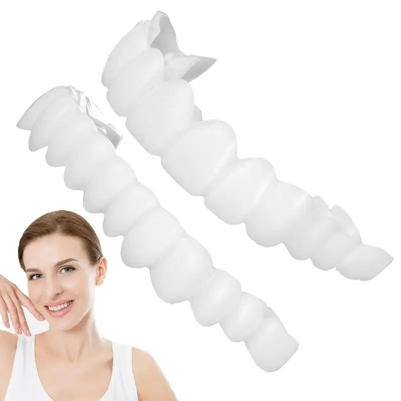 Snap-On Teeth Veneers – Reusable Smile Cover for Men & Women Cosmetic Dental Veneers Oasis Select