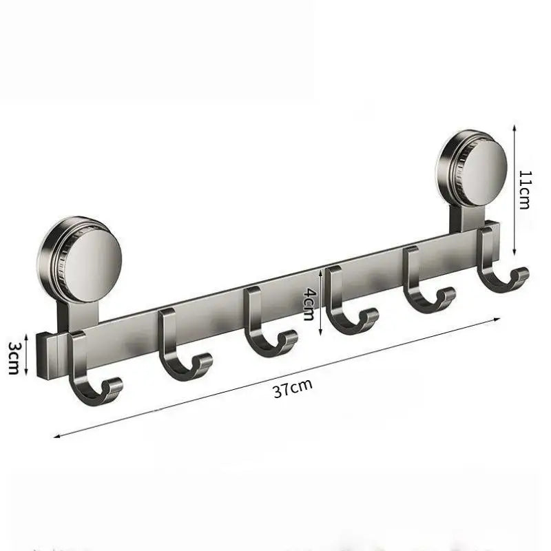 No-Drill Vacuum Suction Cup Coat Hook – Removable & Reusable