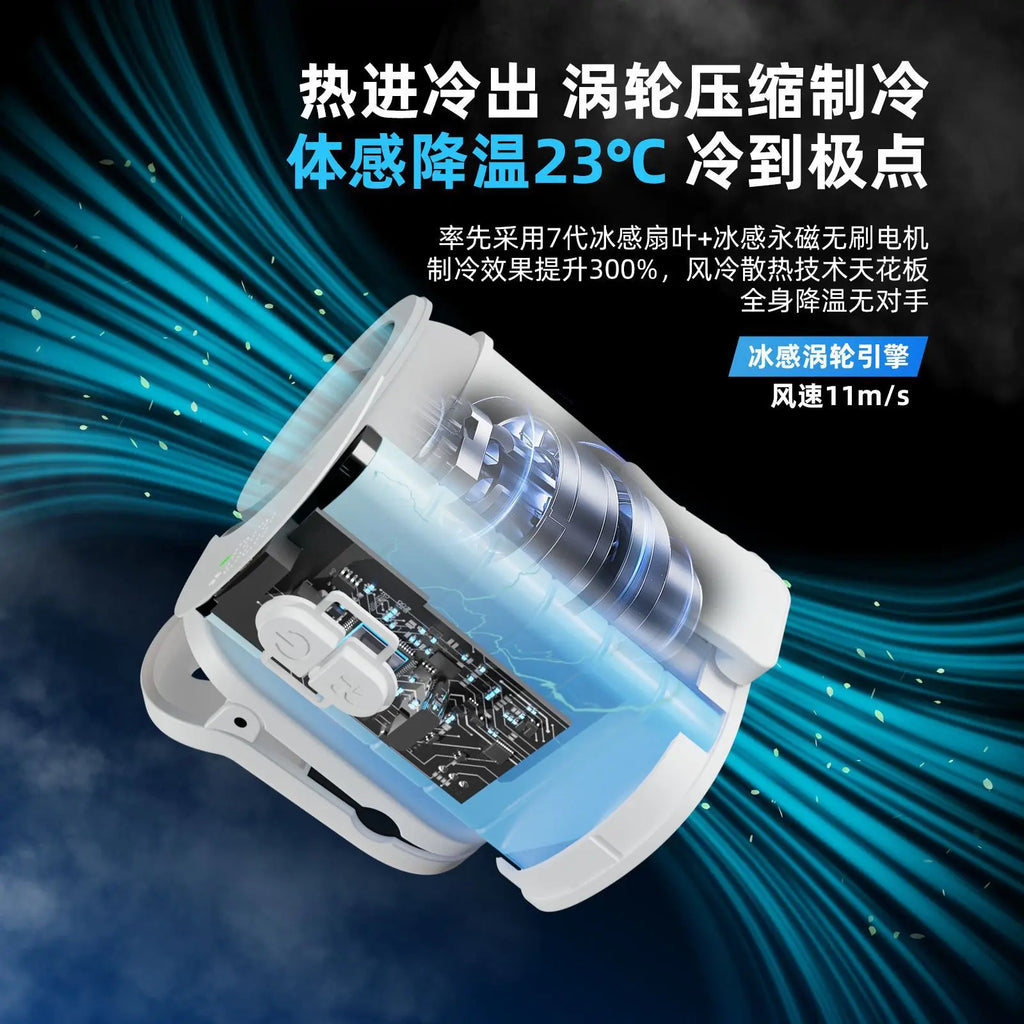 Portable Clip-On Waist Fan – Hands-Free Outdoor Cooling