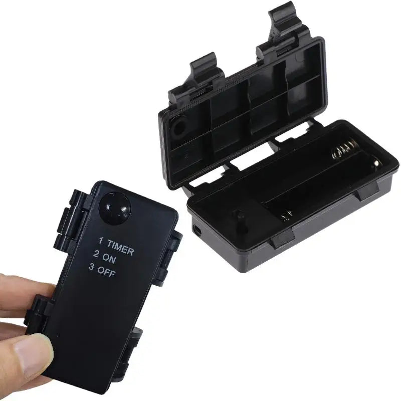 AA 3V No.5 Waterproof And Dustproof Battery Cartridge With Timing Function, 2 Sections, No.5 Battery Holder With Switch Oasis Select