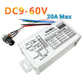 Stepless DC Motor Speed Controller DC 9V-60V 12V 24V 60V 20A Motor Pulse Width Modulator Regulator PWM Speed Regulator Oasis Select Default Title
