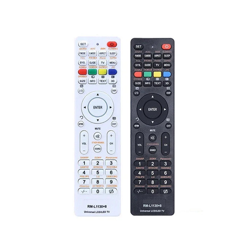 Universal Remote Control for Television RM-L1130+8 ABS Replacement Smart Television Soft Button English Oasis Select