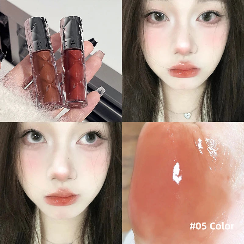 CACE Crystal Lip Gloss – Hydrating Mirror Glaze Lip Tint