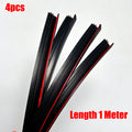 Car Window Seal Strip 4-Pack | Rubber V-Shape Gap Filler 1M
