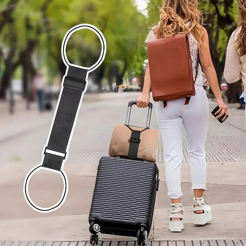 Elastic Adjustable Luggage Strap | Bungee Travel Security Belt Luggage Security Strap Oasis Select
