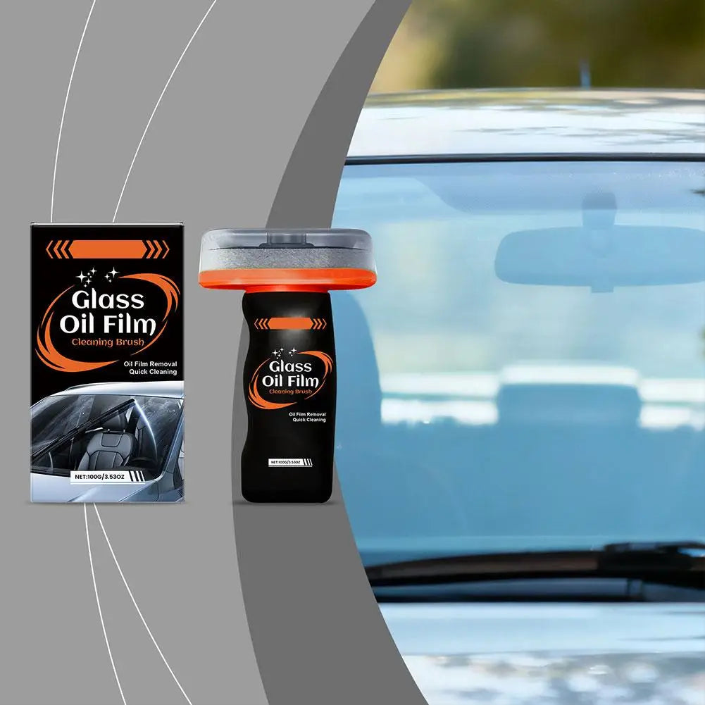Car Glass Oil Film Cleaning Brush – Windshield Cleaner