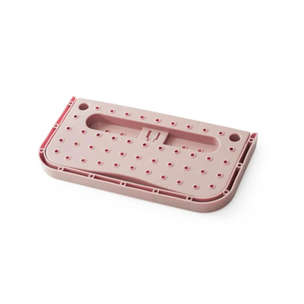 1pcs Wall Mounted Shoe Rack Foldable Door Hanger Storage Organizer Collapsible Shoes Shelf Slippers Sneakers Canvas Sandals Oasis Select Pink