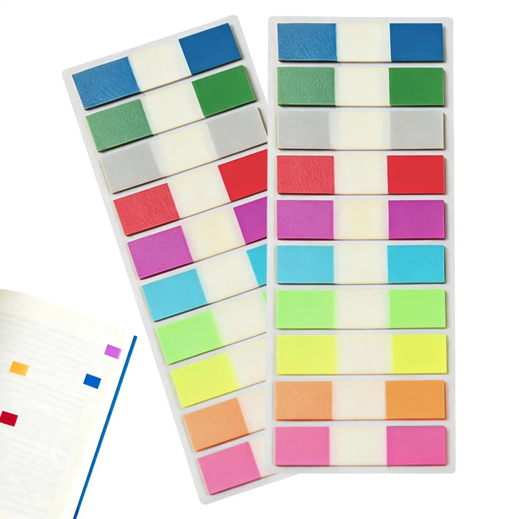 400Pcs Sticky Index Tabs Colorful Index Tabs Self-Adhesive Stickers Sticky Note Pads Note Stationery School Office Supplies Oasis Select