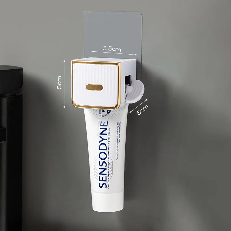 Wall-Mounted Toothpaste Squeezer & Tube Dispenser Holder Toothpaste Squeezer Oasis Select White
