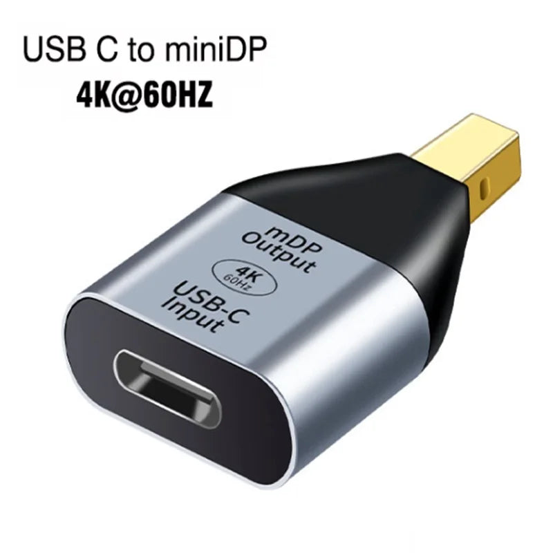 USB C Type C To 4K 8K HDMI HDTV USB C to DP DisplayPort miniDP VGA RJ45 Adapter For Laptop MacBook TV Box PS5 Switch iPad Galaxy Oasis Select F C to M miniDP 4K