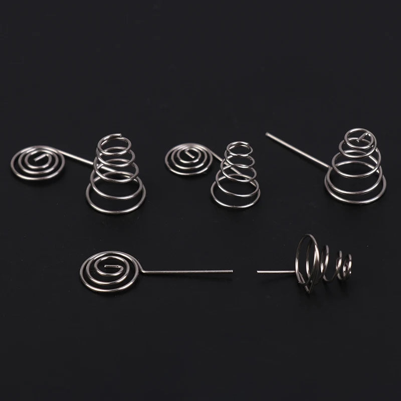 5PCS AAA Battery NIckel Wire Spring AA Battery Negative And Positive Coils Spring Contact Plate DIY Accessories Oasis Select