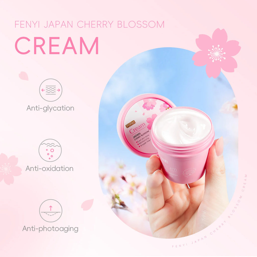 Cherry Facial Skin Moisturizer Cream Anti Dryness Skin Nourishment Long Lasting Moisturization Rich Cream Winter Skincare 40g Oasis Select