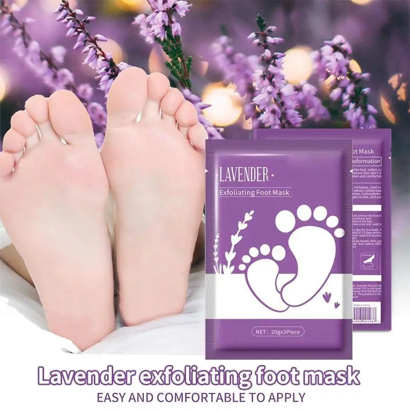 1/3/5 Bags Feet Exfoliating Foot Mask Foot Peeling Dead Skin Lavender Feet Masks Pedicure Socks Moisturizing Whitening Foot Care Oasis Select
