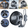 MOJOYCE USB Car Dashboard Fan 360° Suction Cup 12V/24V Car Cooling Fan Oasis Select france
