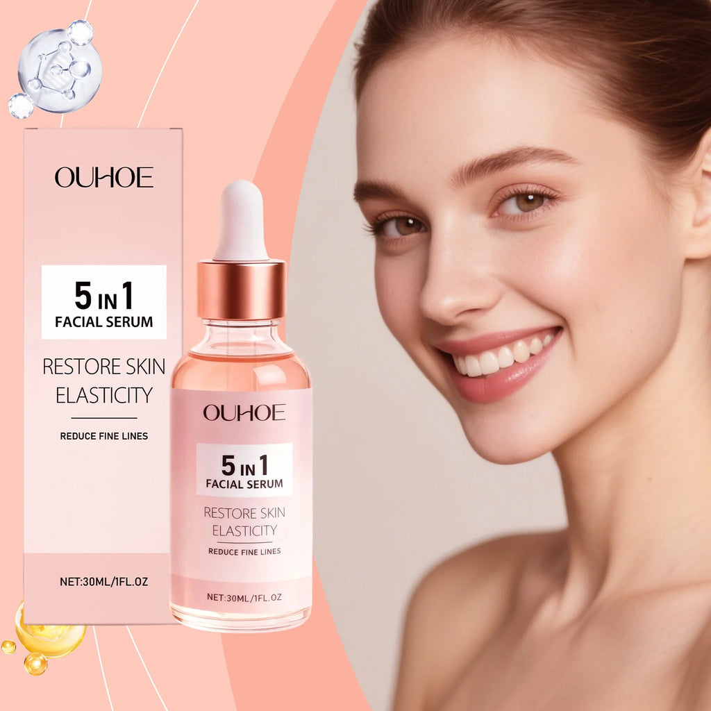 Antioxidant 5-in-1 Facial Serum Fades Dark Spots and Dullness Brightens Skin Tone Tightens pores Nourishes and Moisturizes Oasis Select