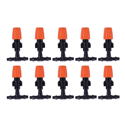 10Pcs Atomization Nozzles Drip Irrigation Spray Emitters Drip Irrigation Misting Nozzles for Garden Greenhouse Oasis Select