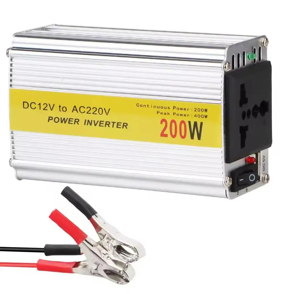 200W Car Power Inverter 12V to 220V AC with USB Port Car Power Inverter Oasis Select A