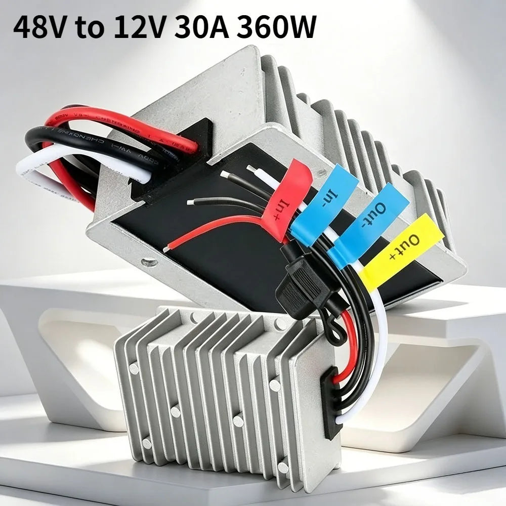 Voltage Converter Regulator DC/DC DC 48V to DC 12V 30A 360W Transformer Waterproof Oasis Select