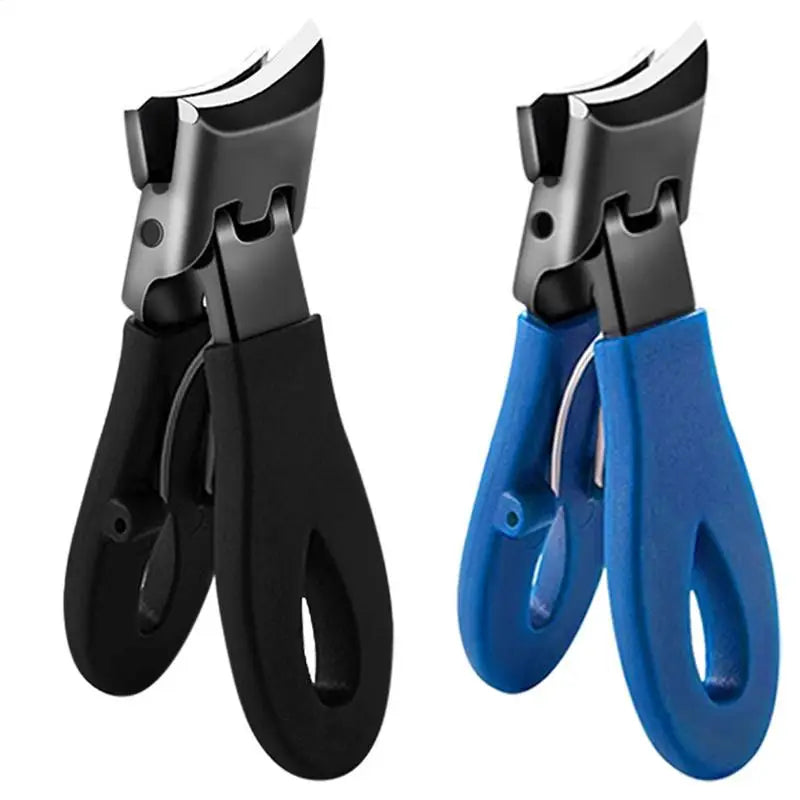 Slanted Nail Clippers Wide Jaw Opening Slanted Curved Nail Clippers Slanted Toenail Trimmer Anti-Splash Curved Nail Clipper Oasis Select