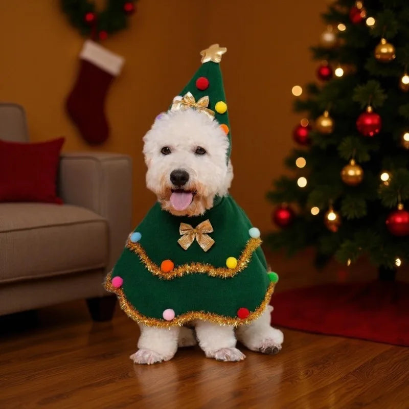 Dog Christmas Cape Cute Cat Costume Christmas Role-playing Party Oasis Select
