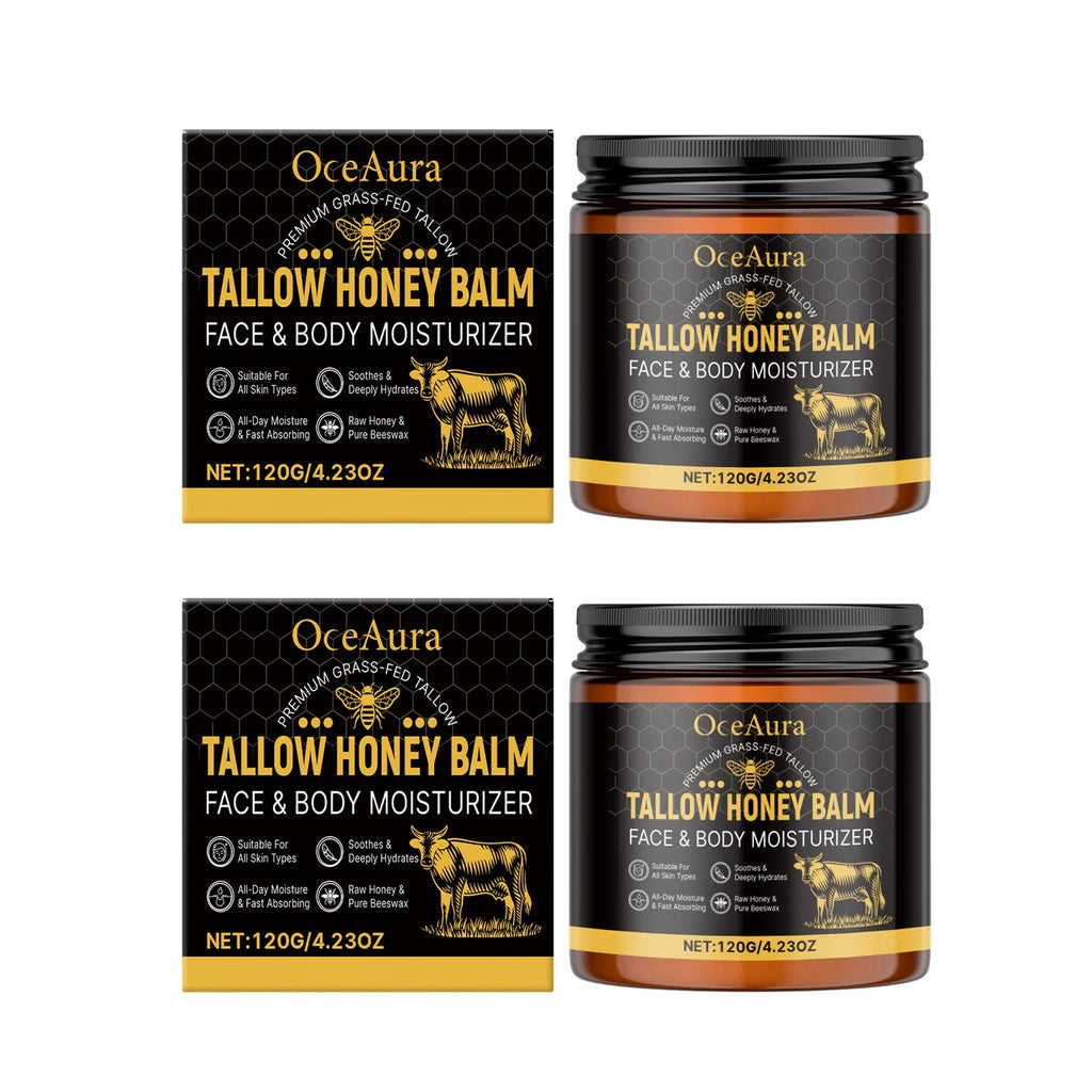 Tallow Honey Balm – Hydrating Brightening Firming Body Cream Body Moisturising Balm Oasis Select 240g boxed