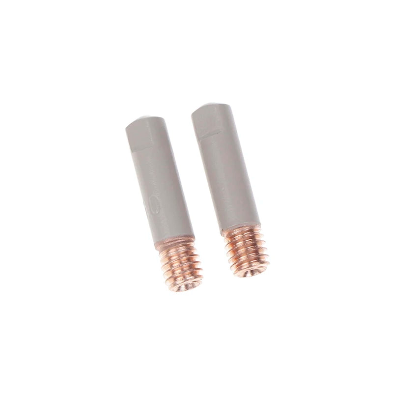 2Pcs/Set 15AK Welding Contact Tips New Coating Protect 25mm M6 Gas Nozzle Tip 0.8mm-1mm MIG Welding Torche Welding Tool Parts Oasis Select