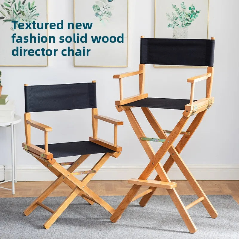 Beech director chair portable solid wood folding chair outdoor leisure chair makeup chair outdoor sketch chair bar chair fishing Oasis Select