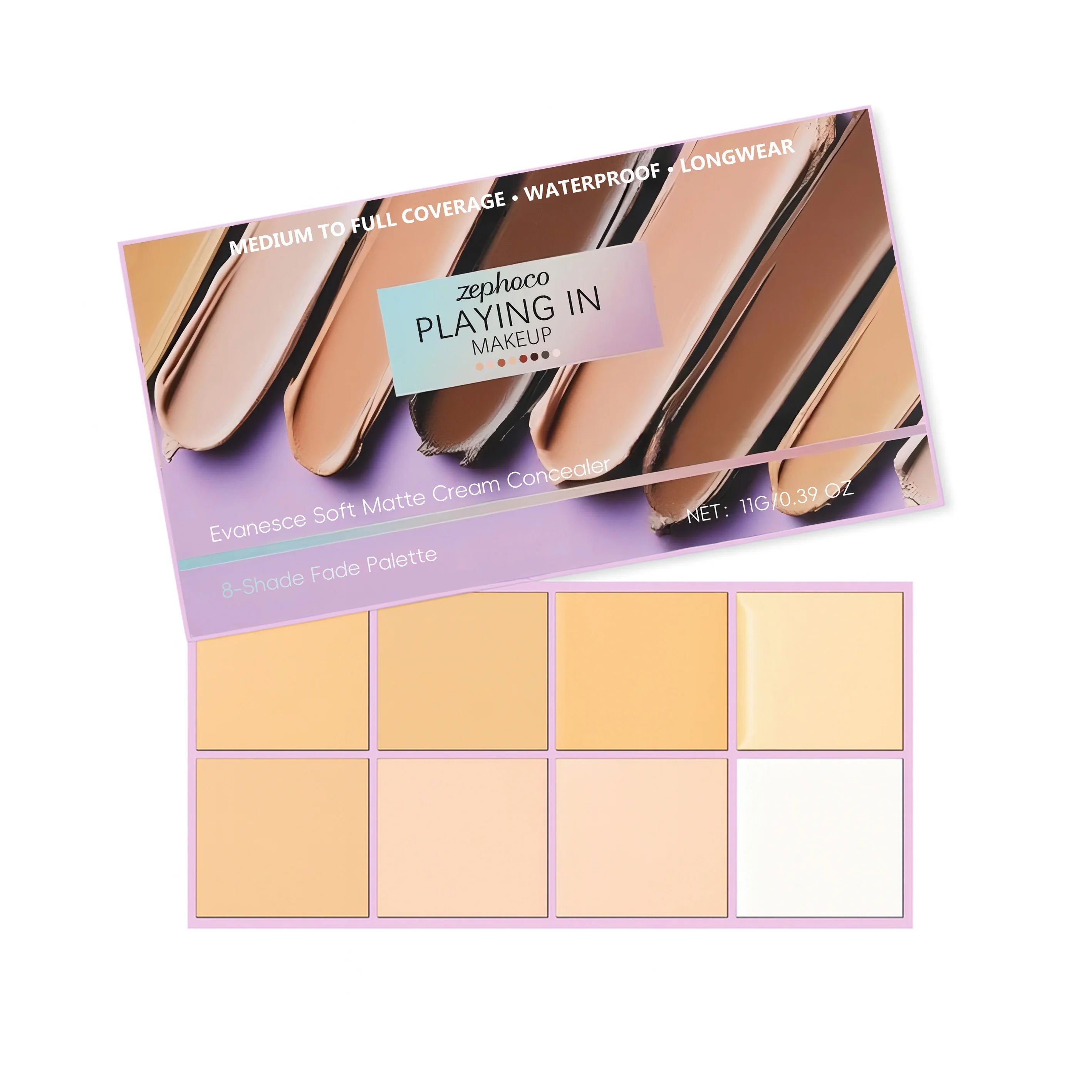 Long-lasting Waterproof Soft Matte Gradient Concealer Naturally Lightweight and Smooth Transparent Makeup Gradient Concealer Oasis Select Light Colors