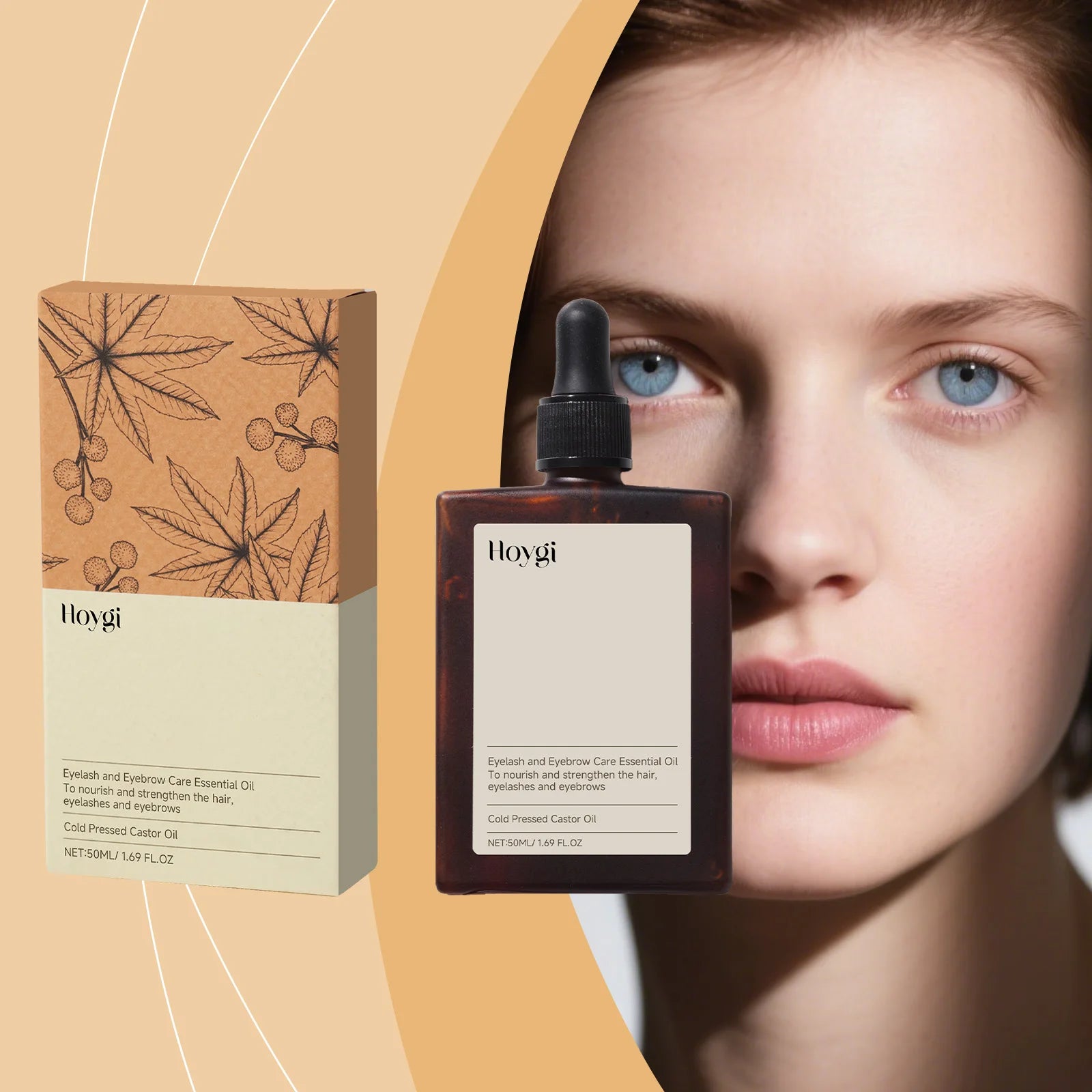 Hoygi Eyelash & Eyebrow Oil – Shine, Curl & Daily Nourishment