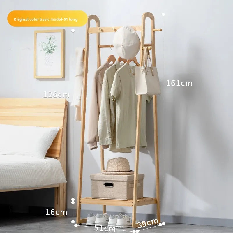 Hanging clothes shelves are placed at the end of the bedroom bed, and clothes artifacts are placed at night Oasis Select JC primary 51 long