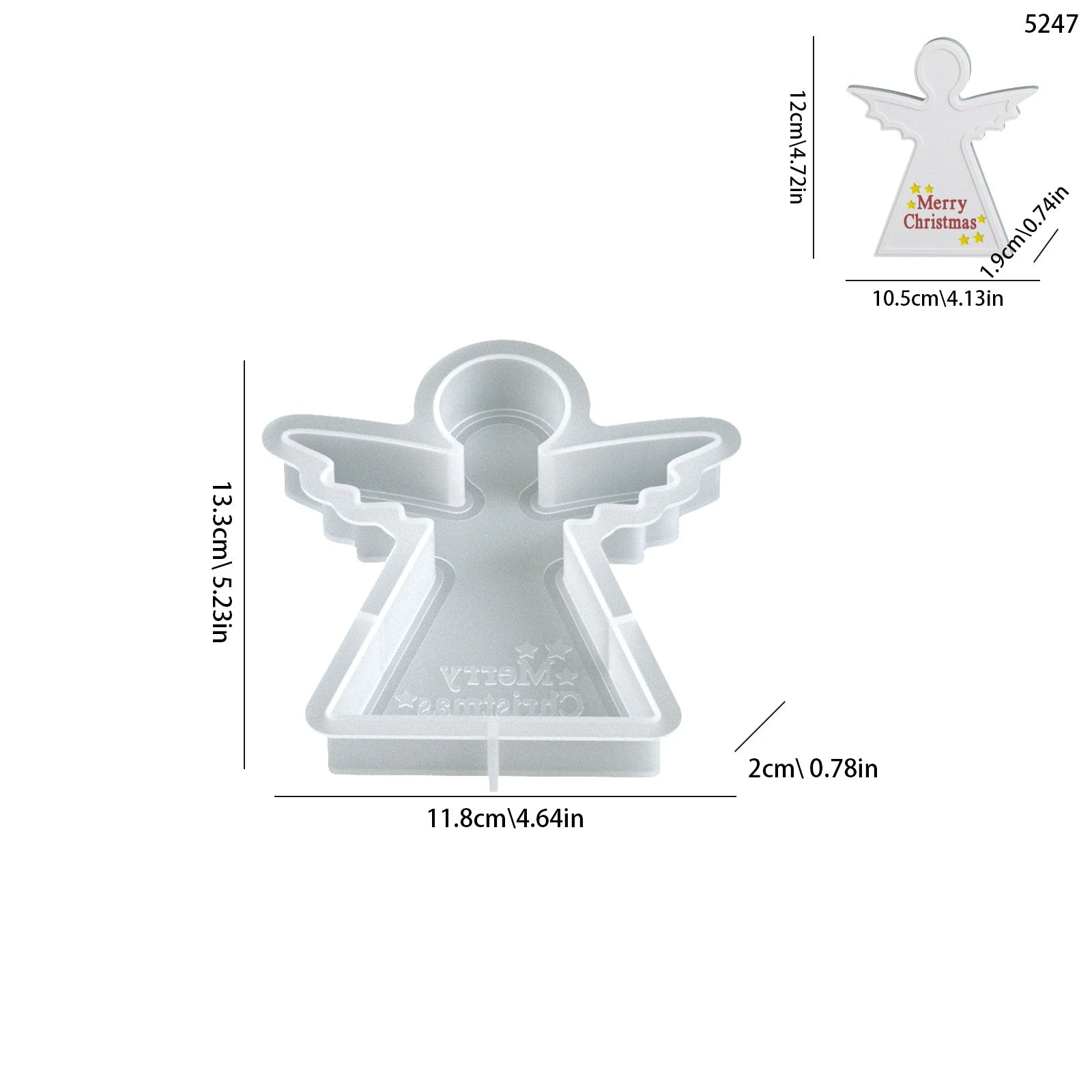 DIY Christmas Reindeer Trojan Horse Pentagram Christmas Tree Angel Boy Candle Ornament Aromatherapy Gypsum Resin Silicone Mold Oasis Select Angel
